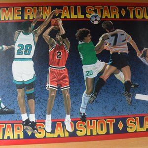 2 Rolls Vintage Sports-Themed Wallpaper Border